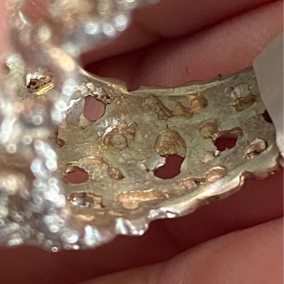 Ring Size 8 Brutalist Design Dome Sterling Silver 925 Women - Picture 9 of 11